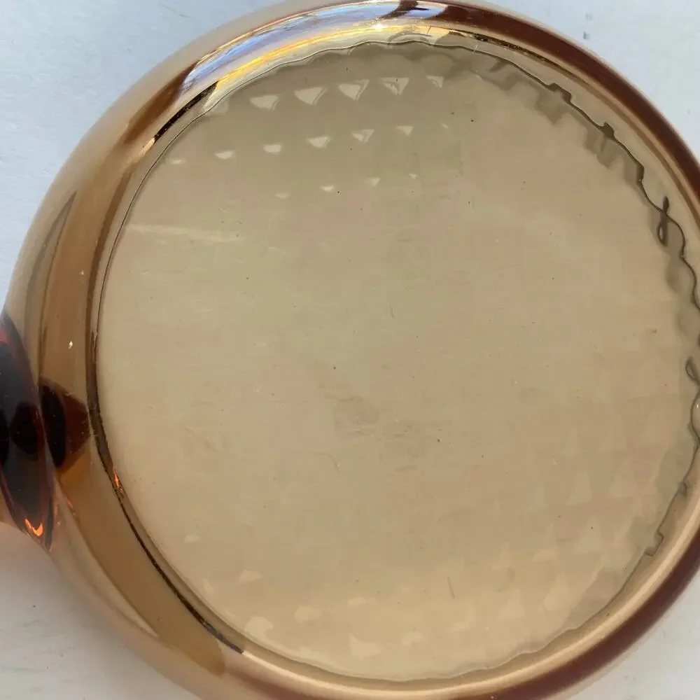 Corning Ware VISION FRANCE Amber 7 Inch Skillet Waffle Bottom Frying Pan
